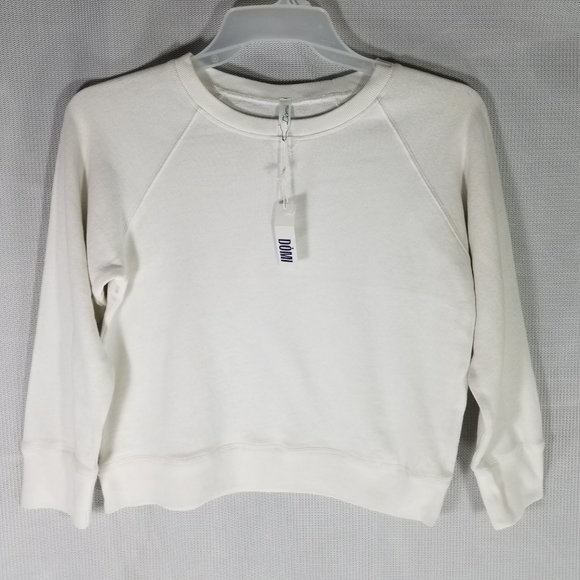 Domi Sleepwear Women’s Sweatshirt Color White - Crewneck Gold - Size XS S - NWT - Picture 2 of 3